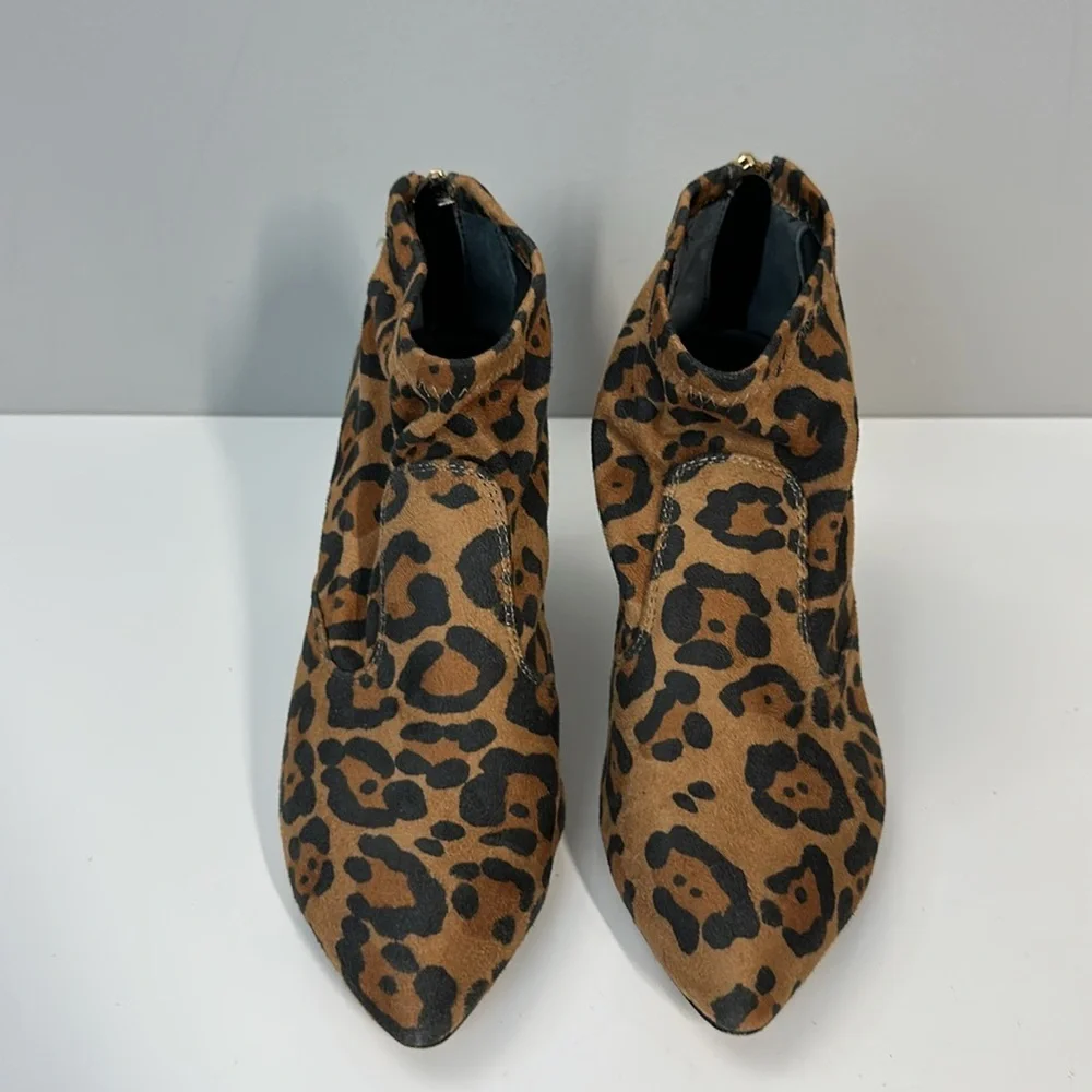 Franco‎ Sarto Kortney Booties Camel Leopard Size 7.5
